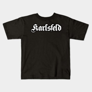 Karlsfeld written with gothic font Kids T-Shirt